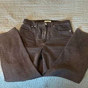 Madewell classic straight Jean size 29. Washed black color.